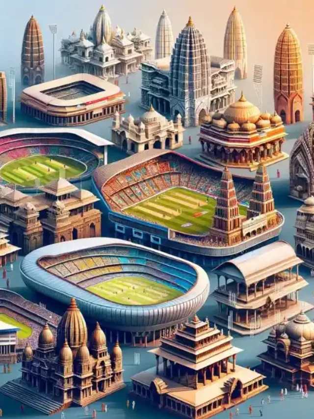 Cricket Stadium In India with Traditional Heritage Approach